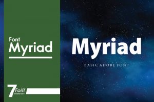 7 Font ยอดฮิต - Myriad