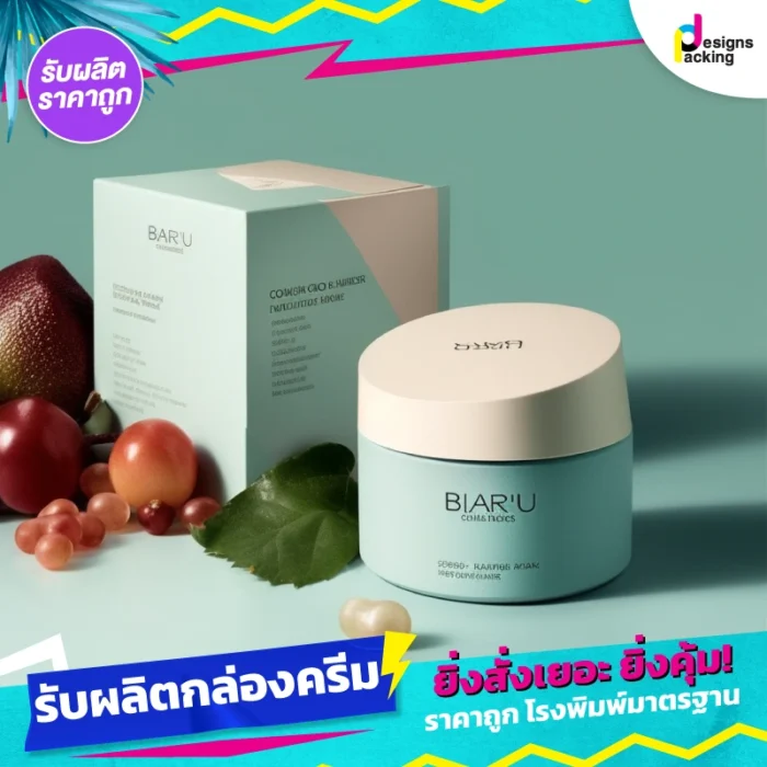 รับผลิตกล่องครีม - 02