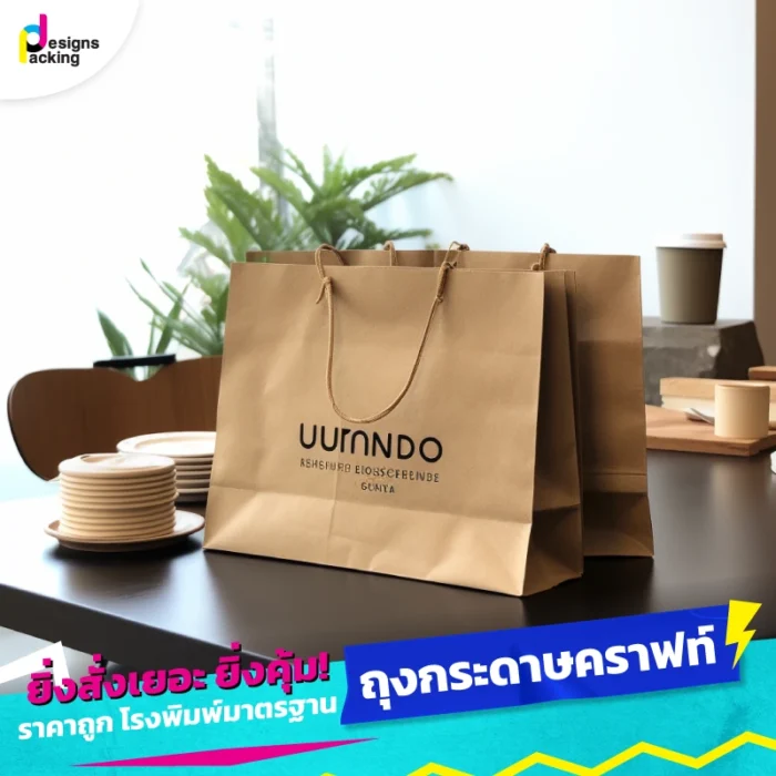 ถุงกระดาษน้ำตาล ถุงกระดาษรักษ์โลก - 02