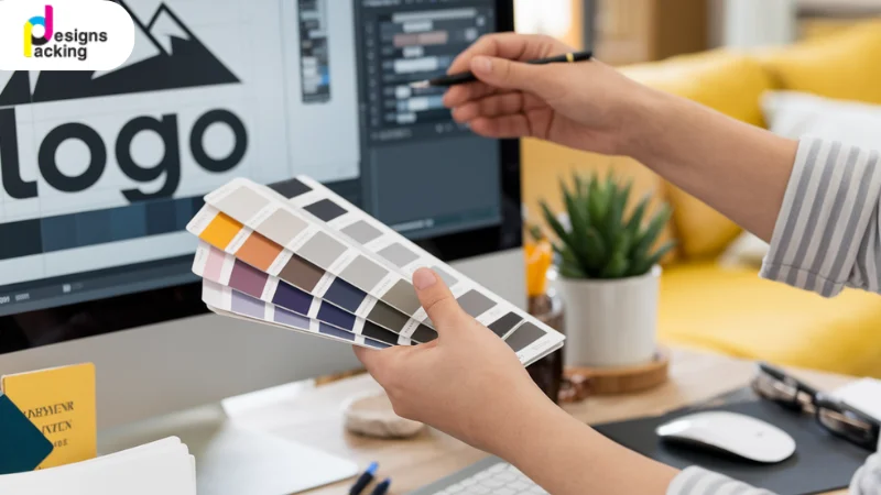 ออกแบบโลโก้ให้เป็นเอกลักษณ์ – มือกำลังเลือกเฉดสีเพื่อออกแบบโลโก้ ช่วยสร้างจุดเด่นให้แบรนด์จดจำง่าย
