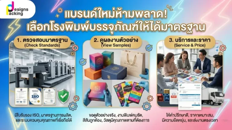 วิธีเลือกโรงพิมพ์บรรจุภัณฑ์สำหรับเจ้าของแบรนด์มือใหม่