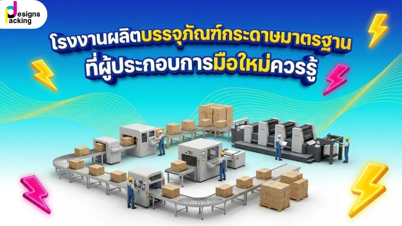 โรงงานผลิตบรรจุภัณฑ์กระดาษมาตรฐานสำหรับผู้ประกอบการมือใหม่