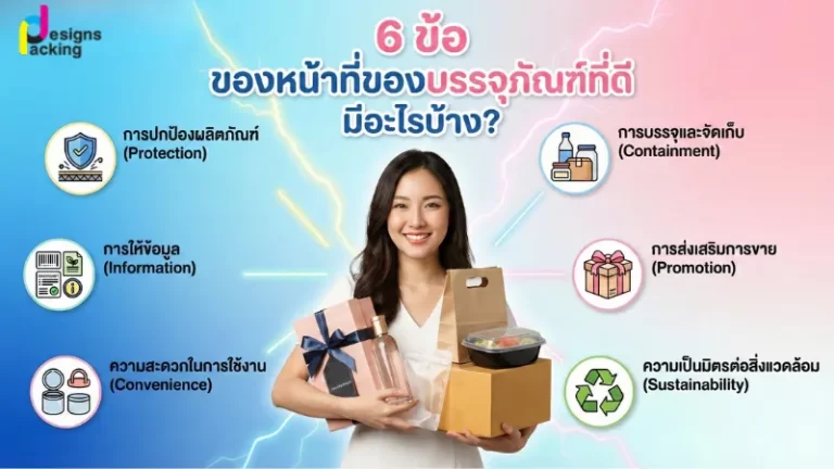 6 หน้าที่ของบรรจุภัณฑ์ที่ดี ปกป้องสินค้า ใช้งานสะดวก และช่วยสร้างภาพลักษณ์แบรนด์